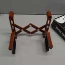 Violin Stand Musical Instrument Stand with Bow Holder for Violin,Portable and Foldable (Red)