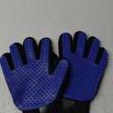 Cat & Dog Grooming Gloves for Shedding - Efficient Deshedding Pet Grooming Gloves 2-in-1 Deshedding Brush & Massage Mitt-Safe for Dogs & Cats (1 Pair Blue)