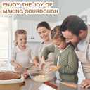 Banneton Bread Proofing Basket Set 9 Inch Round and 10 Inch Oval Sourdough Proofing Baske Bread Baking Supplies with Danish Whish Bowl Scraper Dough Scraper for Bread Making Baking Fermentation