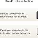 ORQRQO Replacement Remote for All Fire Series, TV Stick (HD, 4K, 4K Max, Lite), TV Cube and Omni, Insignia, Toshiba, Smart TVs, with Voice Control