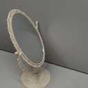 XPXKJ Shabby Chic Decorative Mirror Vintage Desk Mirror Cute Victorian Style Room Decoration Vanity Mirror (Beige)