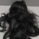 Linfairy Long Wavy Black Wig Big Bouffant Beehive Wigs for Women fits 50s 80s Costume