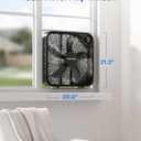 PELONIS 3-Speed, 20-Inch Box Fan for Bedroom, 5 Blades, 2295 CFM, Black