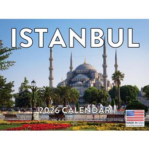 Istanbul Calendar 2026 Turkey Monthly Wall Calender 12 Month | American Made In The USA
