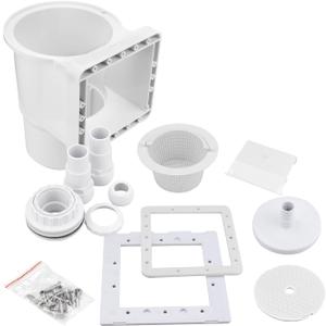 284102 Standard Thru-Wall Skimmer w/Return Fitting for Above Ground Swimming Pools-Opening Width 6" Fits All Standard Pool Wall Cutouts