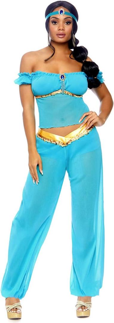Leg Avenue Women's 3 Piece Arabian Princess Costume (Medium)