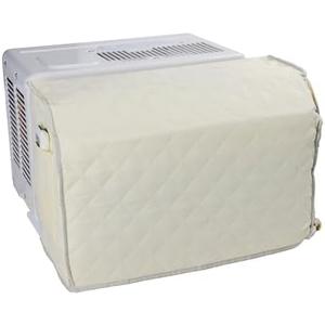 Winter Cover Inside Unit for U-shaped Air Conditioner, Window Air Conditioner Insulation Cover, Fit for Midea Danby Frigidaire U shaped Item (light yellow, 20" W x 7.8"D x 13" H)