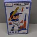 Kids Baseball Tee,T Ball Set for Kids and Toddlers Batting Tee Game,Auto Ball Launcher, Outdoor Sport Toy Games for 3+ Boys Girls Kids