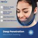 REVIX Wisdom Teeth Ice Pack Head Wrap with 3D Sewing Jaw Ice Pack for Face Oral Surgery Pain Relief for TMJ, Tooth Extraction & Teeth Removed, Extra Snug Fit with 4 Hot Cold Gel Packs Reusable, Black