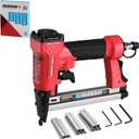 Arrow Pneumatic Staple Gun, Oil-Free Upholstery Stapler with 3750 Pieces T50 1/4", 3/8", 1/2" Staples, Adjustable Exhaust, for Woodworking, Professional and DIY Projects, PT50