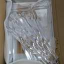 Cutora Acrylic Ladder Bookshelf 9.5" D x 15.6" W x 73" H Clear Bookcase Narrow Display Shelf for Small Space Wall Mounted Storage Rack for Living Room Bedroom Cloakroom Bathroom (5Tier)