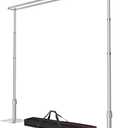 12x10ft Heavy Duty Backdrop Stand Double Crossbar Pipe and Drape
Sturdy Heavy Duty Background Frame with 10.3Lbs Metal Base for Parties Photography Wedding Photoshoot Decoration - Sliver
