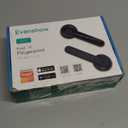 Smart Door Lock with Knob, Keyless Entry Door Locks with Handle, Fingerprint Door Knob for Bedroom/Front Door/Apartment,Generate Passcode Remotely Black