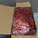 50Ft Christmas Tinsel Garland, Red Metallic Twist Garland for Xmas Tree Decorations, Tinsel for New Year Party Ceiling Hanging Decorations Indoor and Outdoor Decor Supplies