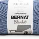 Bernat Blanket 600g Blue Bayou Yarn - 1 Pack of 600g / 21.2oz - 100% Polyester - #6 Super Bulky - 431Yards - Knitting/Crochet