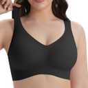 Wireless Push Up Bras Low Back Minimizer for Women Full Coverage (XL)