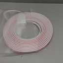 White Rubber Weather Stripping Door Seal Strip, D Shape Door Weather Seal Strip, Self-Adhesive Soundproofing Frame Insulation Tape for Doors Frame/Window Seal,Blocks Cold Drafts Noise (50 Feet)