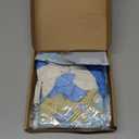 First Birthday Decorations for Boy - Complete Party Set with High Chair Banner, Number 1 Balloon, One Cake Topper, Crown, Balloons & Birthday Banner(Blue)