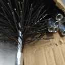 18ft Fiberglass Chimney Cleaning Kit, 6" Dia x 7.5" H Brush & 3ft×6pcs Rod