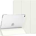 for iPad (A16) 11th Generation 11 Inch 2025, iPad 10th Generation 10.9 inch 2022 Case, Hard PC Translucent Frosted Back Shell Case with Auto Wake/Sleep, Smart Trifold Stand Cover, White