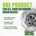 Green Gobbler Ultra Concentrated Drain Clog Remover & Cleaner | Powerful Hair, Grease & Soap Dissolver for Bathroom, Kitchen, Shower, Sink & Toilet | Safe for Pipes & Septic Systems