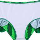 Funnycokid Girls Swimsuit Kids Bathing Suit Rashguard Swimwear Long Sleeve 3 Piece Toddler 3-7 Years