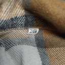 NO BRAND Womens Fall Flannel Plaid Vest Button Down Sleeveless Shirt Jacket With Pockets Khaki 24W