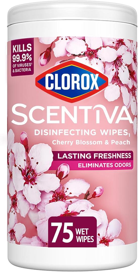 Clorox Scentiva Disinfectant Wipes, 4 Pac