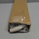 Beige White Curtain Rods for Windows 28-48Inch Heavy Duty French Return Rod, Wrap Around Blackout Curtain Rods, Adjustable Room Darkening Drapery Rod for Bedroom, Living Room, Sliding Door & Outdoor