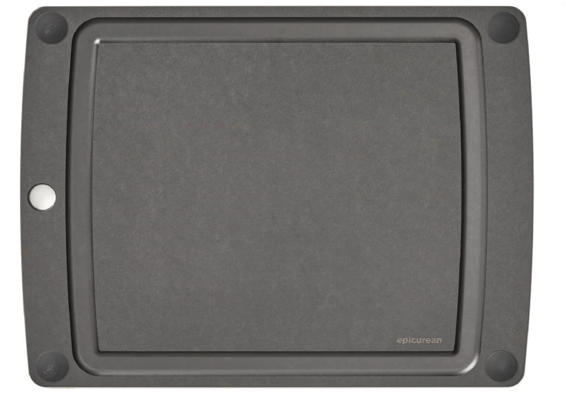 Epicurean All-In-One Cutting Board with Non-Slip Feet and Juice Groove - Non-toxic, Dishwasher Safe, Made in the USA, 14.5" x 11.25", Slate