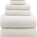 YTYC Towels, 39x78 Inch Oversized Bath Sheets for Adults Luxury Extra Large Bath Towels Sets of 6 Super Soft Shower Towels for Bathroom Microfiber 80% Polyester (White,6 Piece)