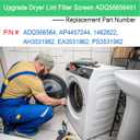 ADQ56656401 Dryer Lint Filter Replacement for LG, Ken-more, Dryer Lint Trap Fits DLEX3700W DLEX3400W DLEX3370W DLE3170W DLG3171W, Perfect Fit & Long-Lasting Mesh Screen, Includes Lint Cleaning Brush