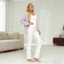 iChosy Women's Ease into Comfort Barely Bootcut Stretch Dress Pants
