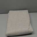 NICETOWN 100% Blackout Oatmeal Linen Curtains 95 inches Length for Dining Room, 2 Panels Set, 52" Wide, Farmhouse Style Room Cooling Window Draperies with Thermal Insulated Liners