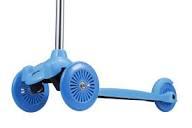 Voyager 3-Wheel Tilt and Turn Kids Scooter, Lean-to-Steer Design, Light-Up Wheels, Blue, Ages 3+