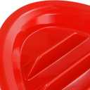 JAPCHET 20 Pack Plastic Taco Plates with Dividers, Colorful Taco Holder Plates Includes 2 Dipping Areas for 3 Tacos, Soft & Hard Taca Shell, 12.8 x 8.9 Inches