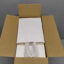 Bakepacker 200-Pack Small Size Gift Paper Bags with Handles Bulk 8.3"x6"x3.22" White Party Kraft Shopping Bags