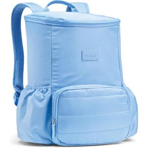 Fit & Fresh Insulated Backpack Soft Cooler – Leak-Resistant Beach & Travel Bag for Women, 24 Can Capacity Picnic & Cooler Bag