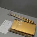 ABOOFAN Wall Mounted Towel Rack No-Drill Installation for Bathroom Detachable Organizer Shelf with High Load Capacity Modern Design for Efficient Wall Storage Color Gold