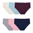 Fruit of the Loom Women's Beyondsoft Underwear, Hipster-Modal-6 Pack Assorted Colors, 7 L