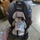 Graco Slimfit 3-in-1 Convertible Car Seat, Slim Car Seat with Space-Saving Design, Highback Booster Seat with 10-Position Headrest, Rear Facing and Forward Facing Carseat, Darcie, Manufacture Date: 2025/07/21
