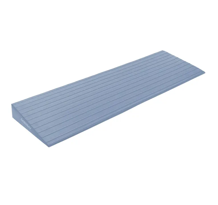Threshold Ramp for Doorways 2" Rise- Odorless Indoor Entry Ramp- Non-Slip& Cuttable Handicap Ramp for Wheelchairs, Robot Vacuum Cleaners, Scooters, Strollers- Fog Blue- 2″Rise (31.5″×8.7″)
