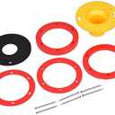 Oatey Toilet Flange Extender Kit 1/4- 1 5/8 in,Red and Yellow