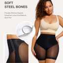 Lover-Beauty Low Back Shapewear Shorts for Women Tummy Control Butt Lifting Body Shaper Panties Underwear (Black, XL)