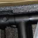 BESy 20 Inch Black Kitchen Faucet with Pull Down Sprayer, Dual Morden Commercial Rv Single Handle Single Hole Double Spout LED Spring Kitchen Sink Faucet with Pot Filler, Matte Black