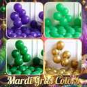 Mardi Gras Balloon Arch Kit,149Pcs Purple Green Gold Balloon Garland with Confetti,Mardi Mask,Explosion Star Foil Balloons for New Orleans Masquerade Birthday Carnival Fat Tuesday Party Decorations