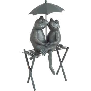 Frog Couple Statue-Resin Romantic Animal Figurine for Outdoor Lawn and Garden D?cor-Great for Flower Beds, Fairy Gardens, and More by Pure Garden