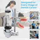 Typodont Teeth Model Mount, Pole Teeth Model Training Mount Fixed on Desk Training Manikin Dental Schools Education Practical Typodont 360 Motion