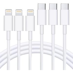 USB C to Lightning Cable 3Pack 3FT [MFi Certified] iPhone Fast Charger Cable USB-C Power Delivery Charging Cord for iPhone 13/12/12 PRO Max/12 Mini/11/11PRO/XS/Max/XR/X/8/8Plus/iPad, White