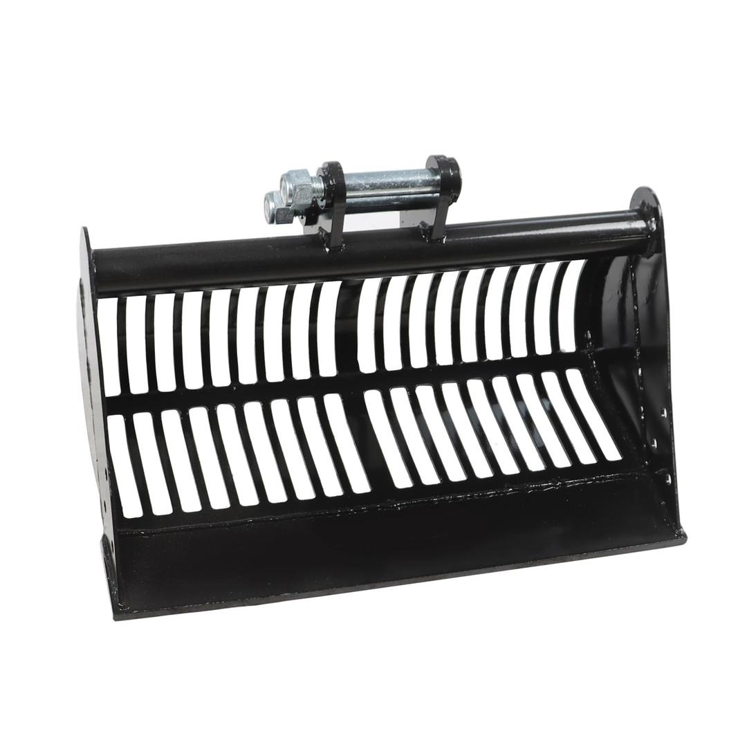 600MM Screening Skeleton Bucket Mini Excavator Attachments Compatible with Small Excavator Stone and Soil Screening 24IN with Two Pins